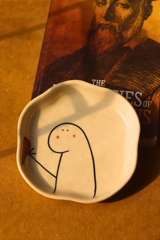handmade In Love Dessert Plate 