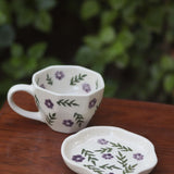 Handmade Lavender Fields Mug & Handmade Dessert Plate