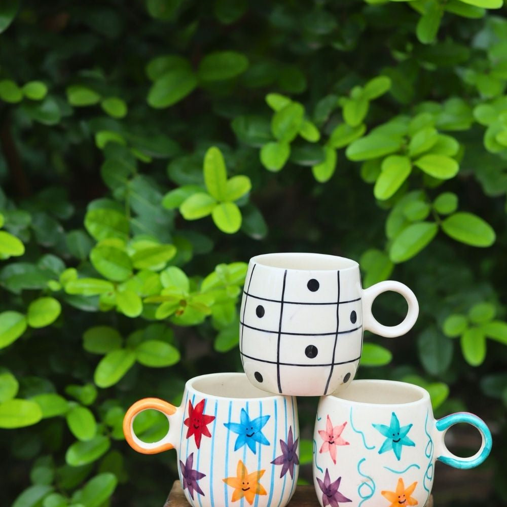 handmade Set of 3 - Perfect Pour Mugs