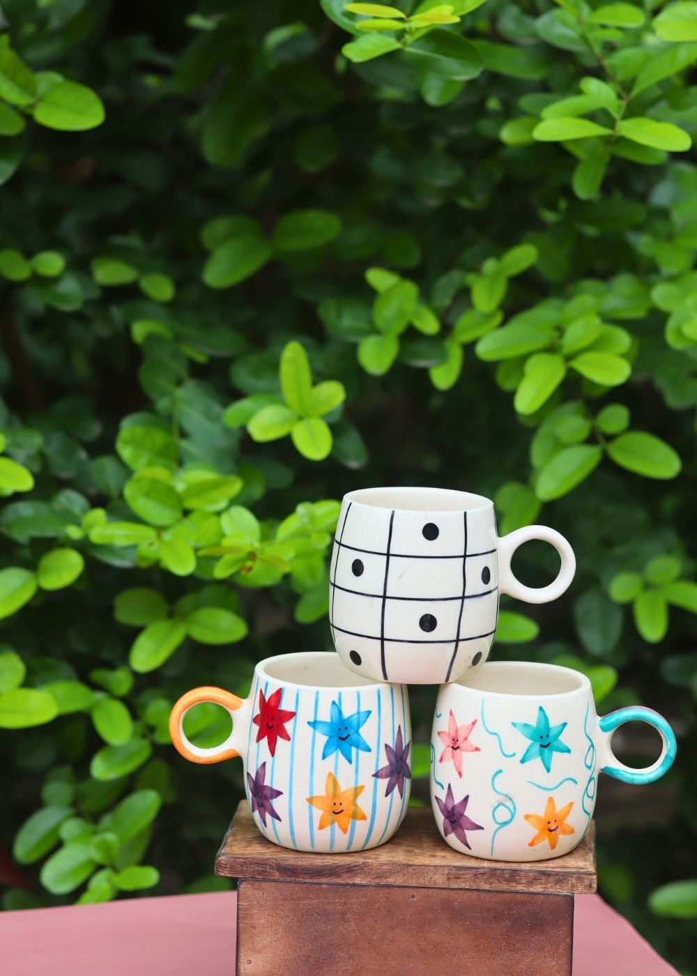 handmade Set of 3 - Perfect Pour Mugs