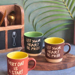 Handmade Set of 3 - Morning Magic Mugs