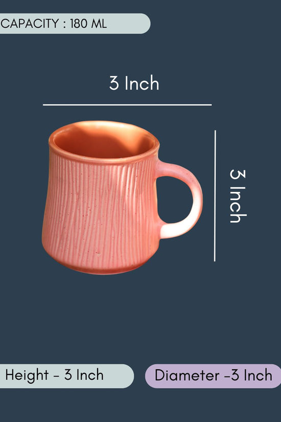 Pink Etching Chai Cup