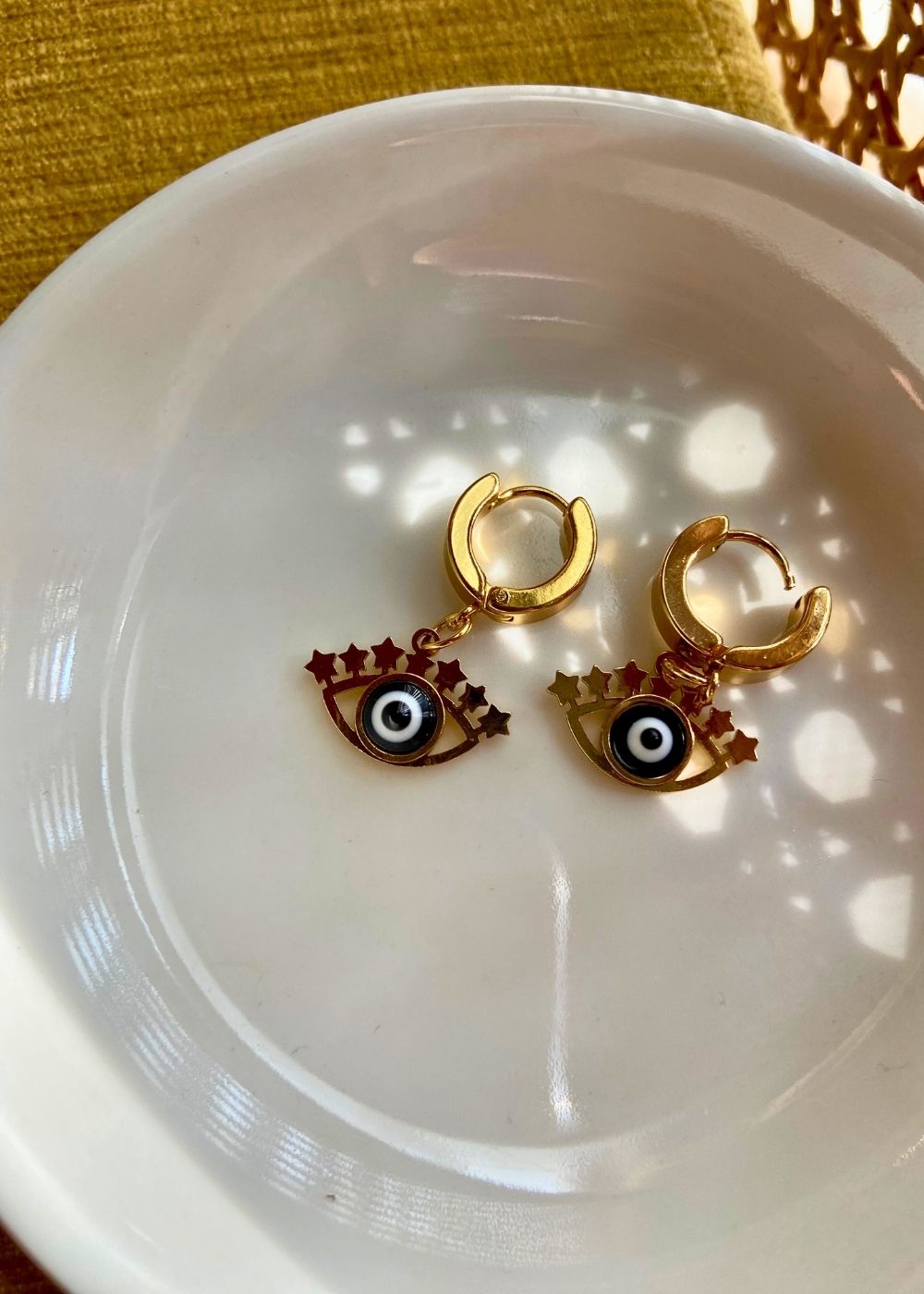 waterproof Evil Eye Earrings
