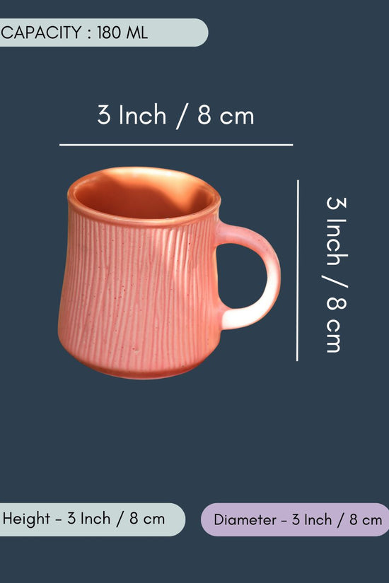 Pink Etching Chai Cup