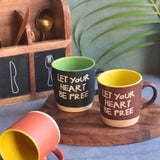 Set of 3 - Morning Magic Mugs made by ceramic