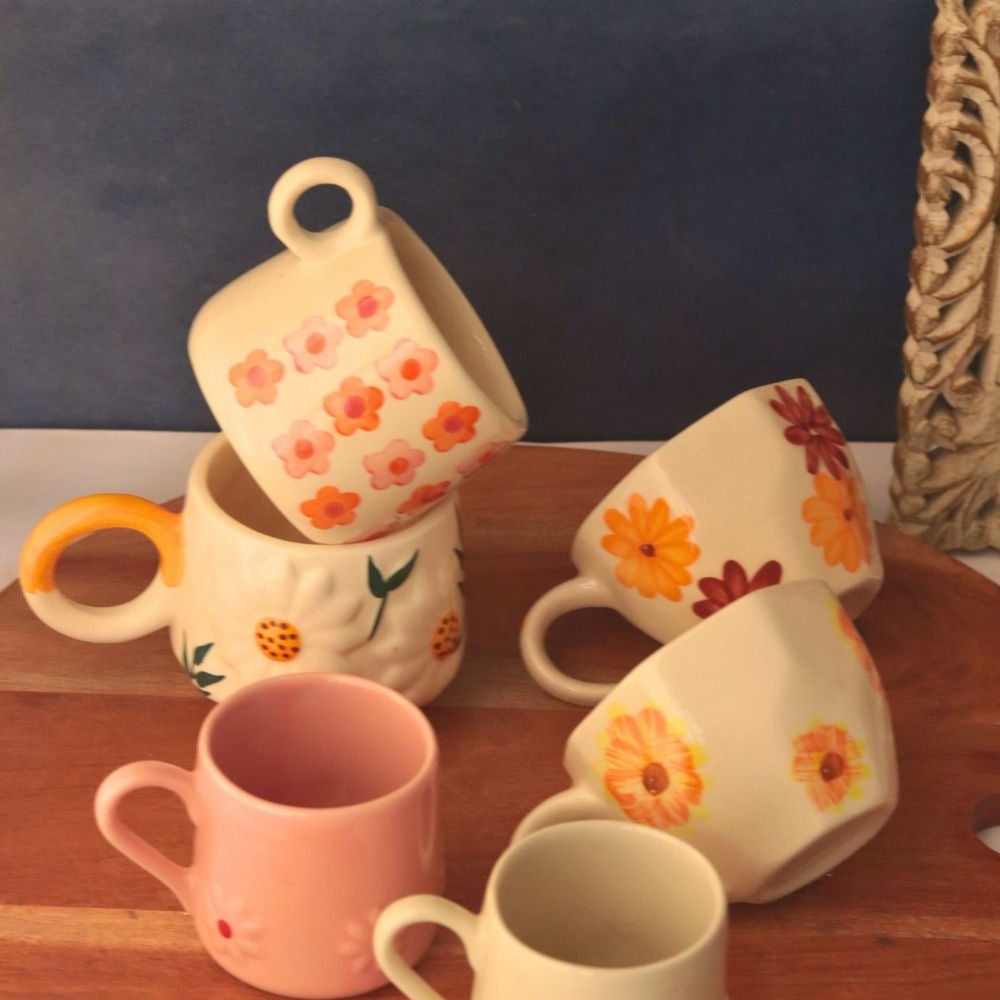 handmade bestselling floral mugs 