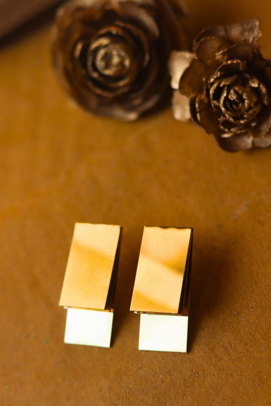 Hypoallergic Rectangle Statement Earrings
