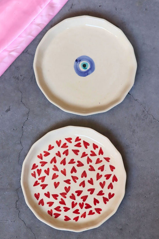 All Heart & Evil eye Snack Plate with premium quality material