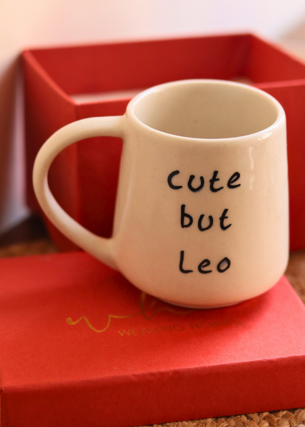 handmade mug with premium quality gift box
