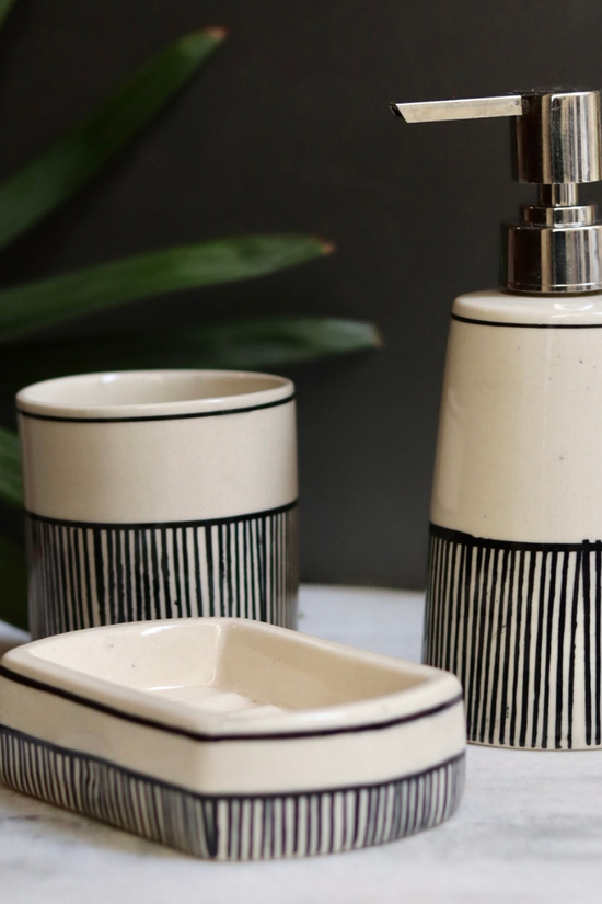 handmade bathroom set, made by ceramic 