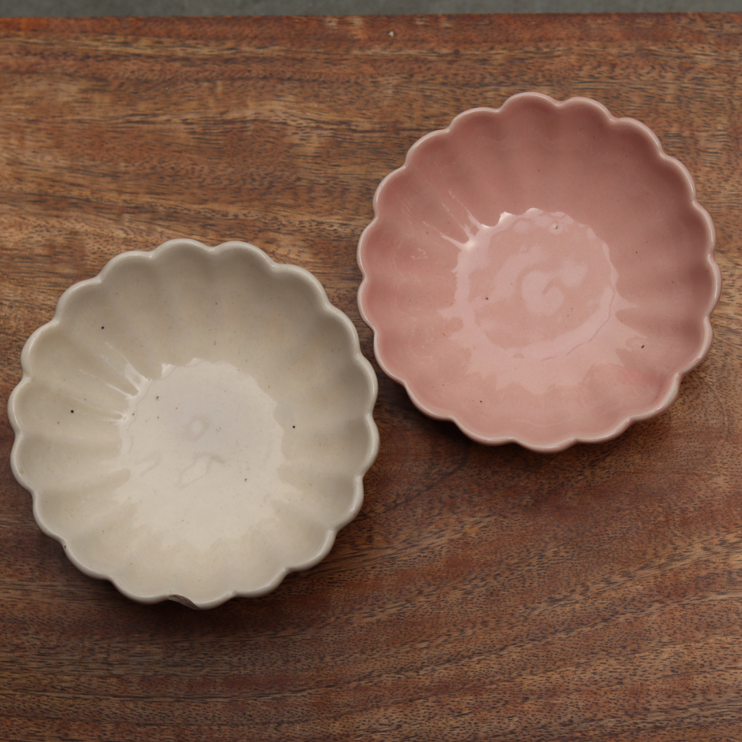 made by ceramic, combo, handmade ice cream bowls