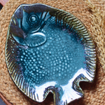 Butterfly fish platter blue