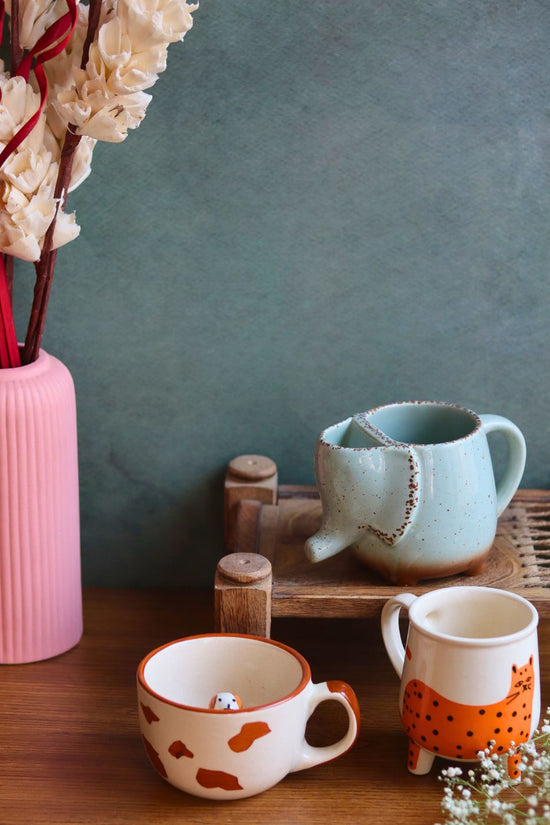 Ele, Dog & Cat Mug - Best Selling Combo of 3 made by ceramic