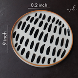 Handmade ceramic Striped - Platter