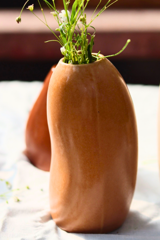 misfit rust made in india vase 