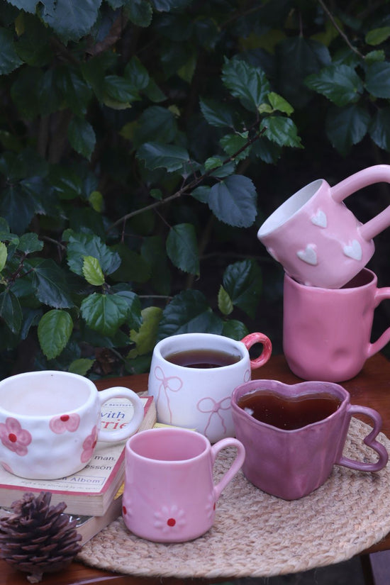 Set of 6 Spring blossom Mugs (for the price of 5) with premium quality material