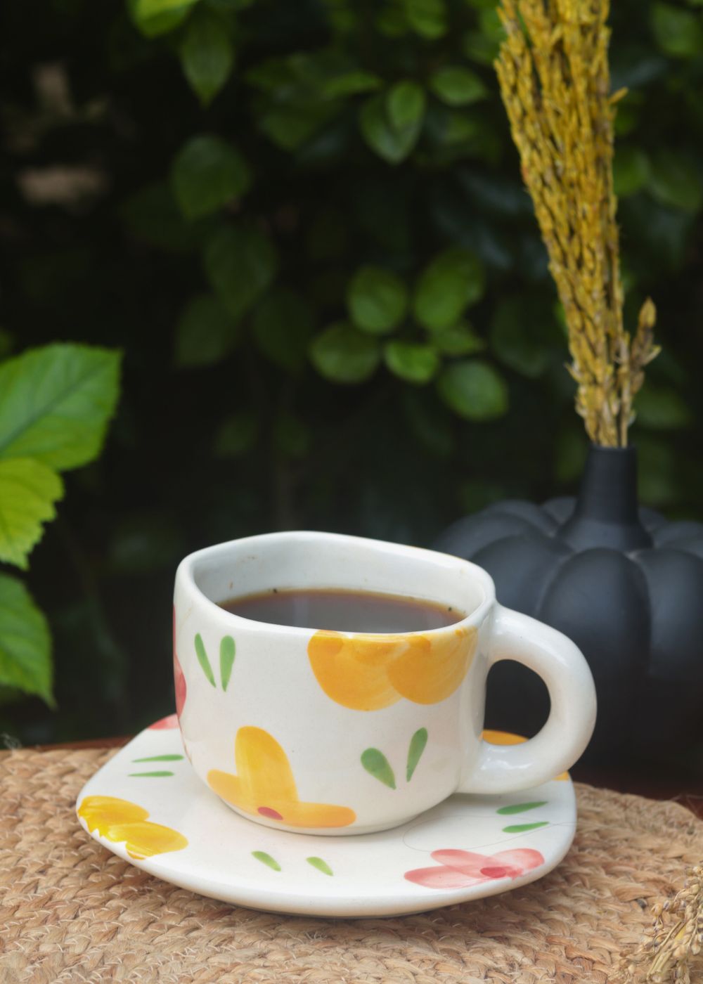  Floral Bloom Cup & Saucer handmade in india