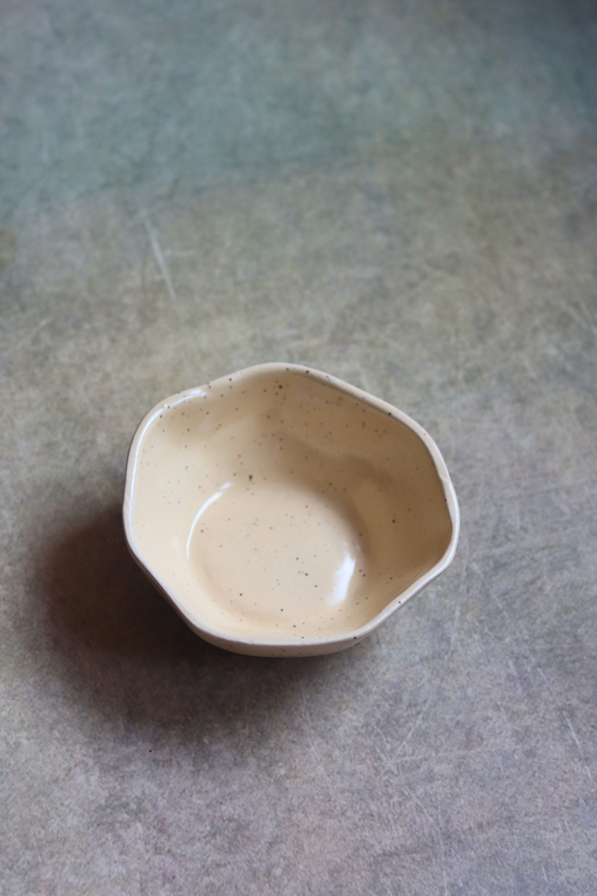 Stunning design handmade ceramic creamy bowl