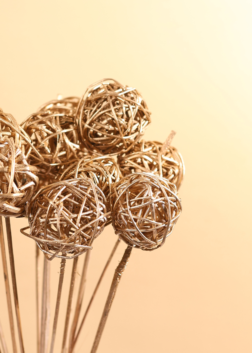 Gold Dusted Jute Balls