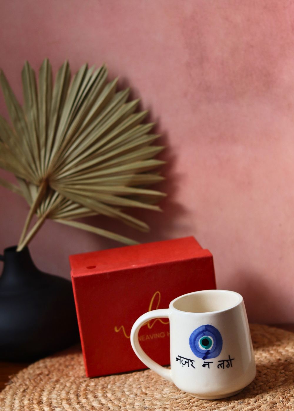nazar mug in a gift box handmade in india