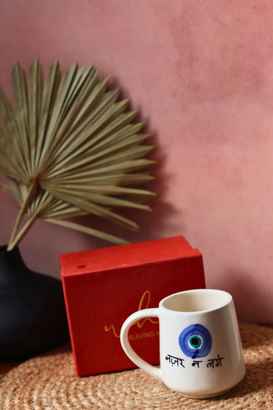 nazar mug in a gift box handmade in india