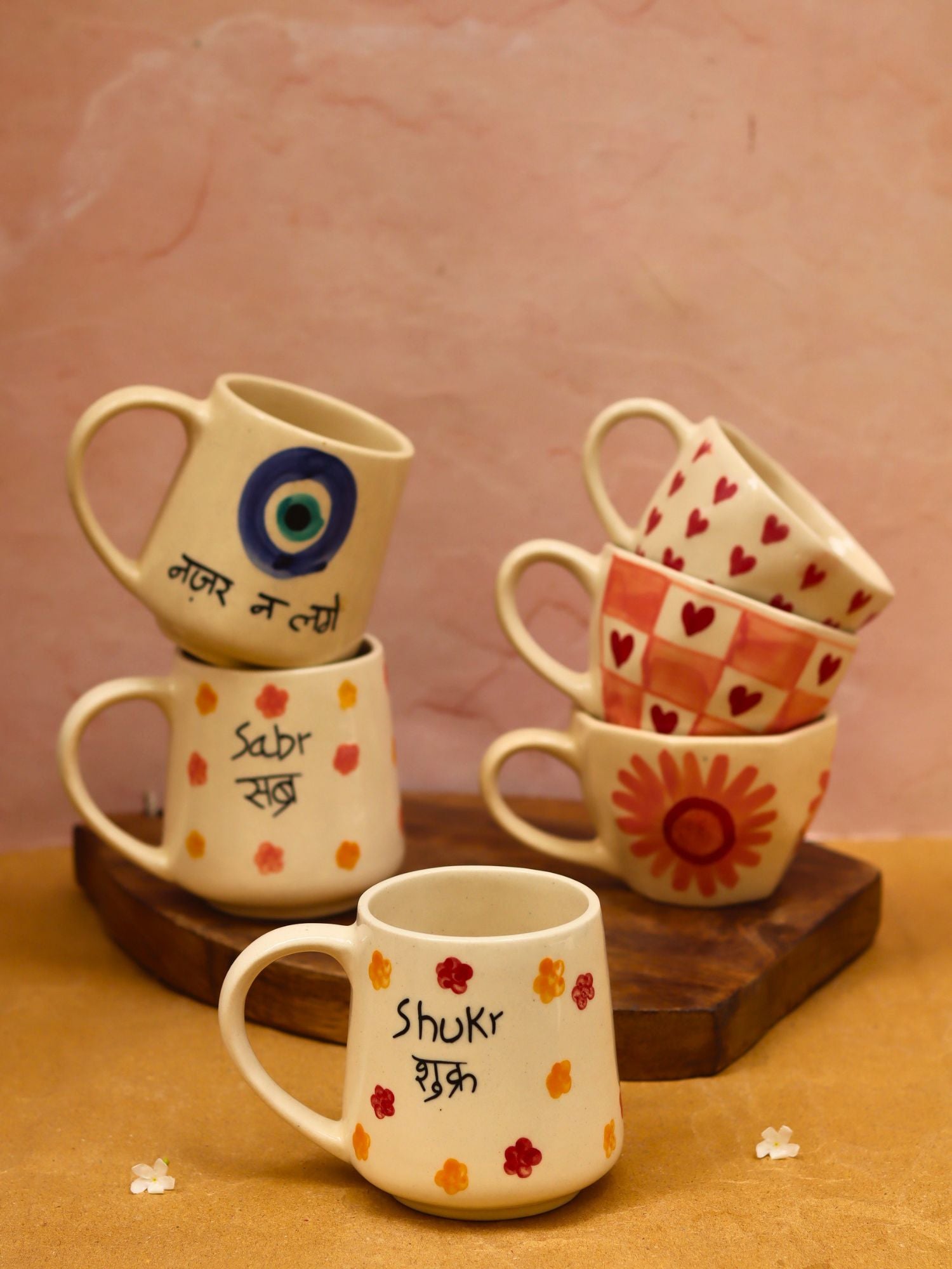 Set of 6 Tea & Coffee Sip Mugs (for the price of 5) with premium quality material