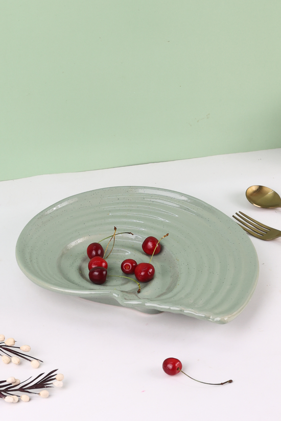 Sage Green Shell Platter
