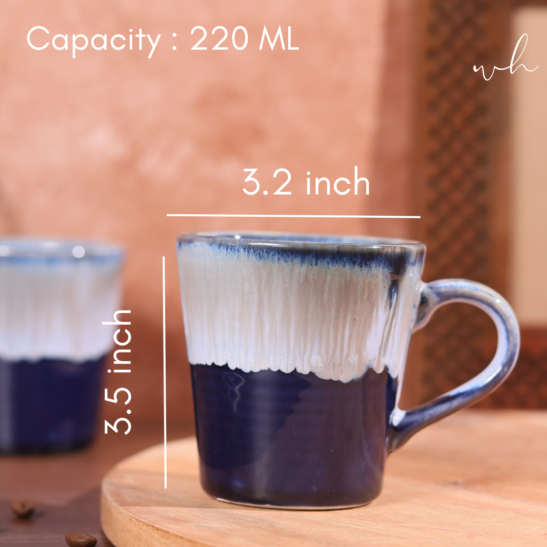 Blue Coffee Mug Height & Breadth