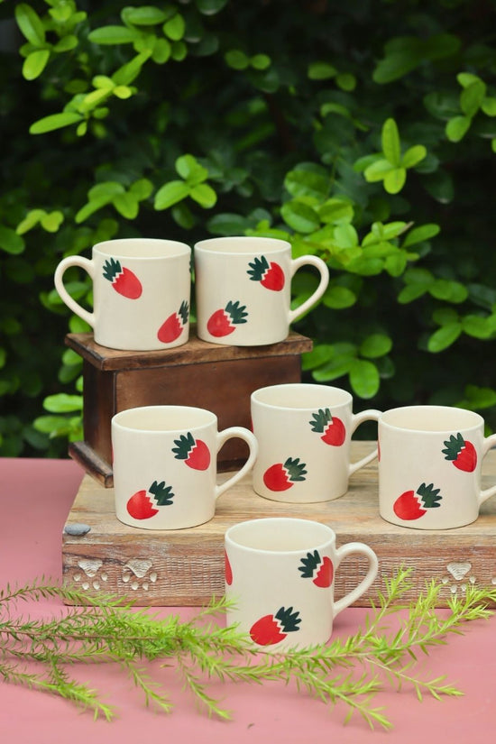 Set of 6 - Berry Bliss Mug with premium quality material