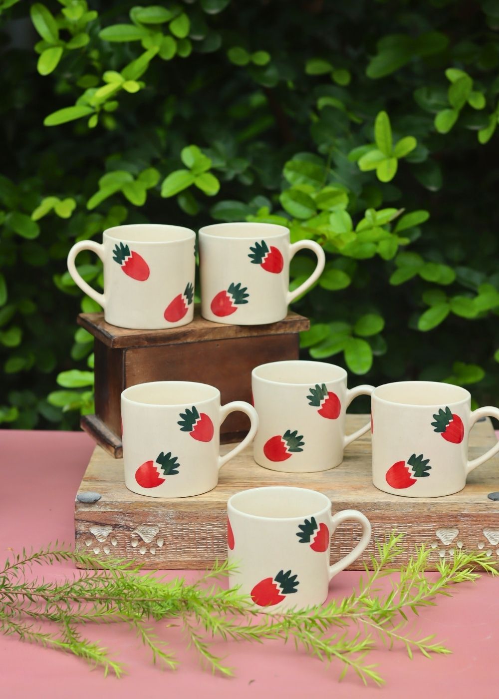 Set of 6 - Berry Bliss Mug with premium quality material