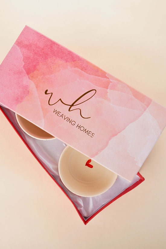 gifting , his & her heart bowl set