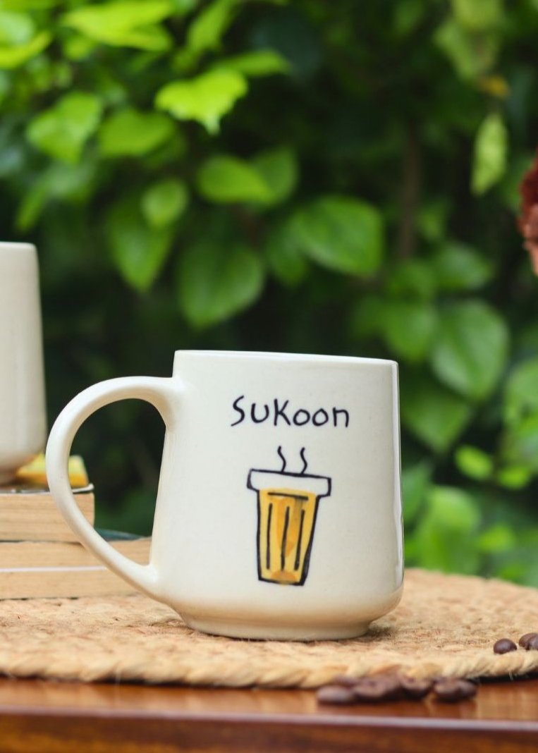 Handmade Sukoon Mug - The Chai Lovers Edit