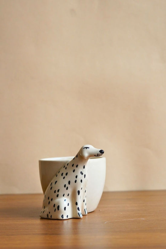doggy planter made by ceramic