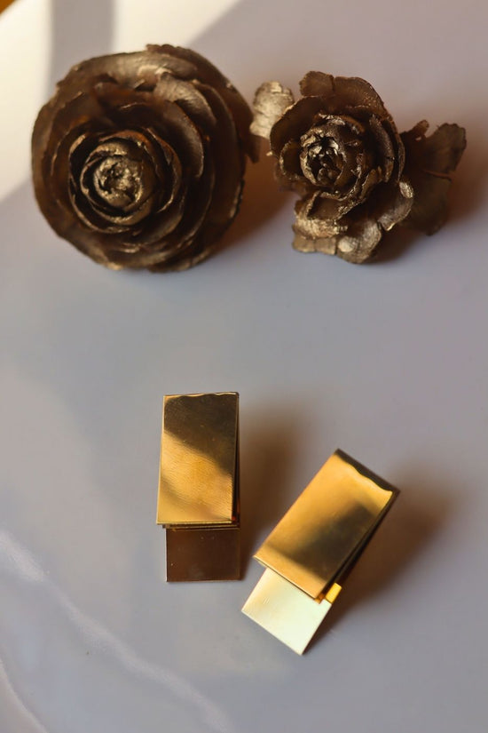 Waterproof Rectangle Statement Earrings