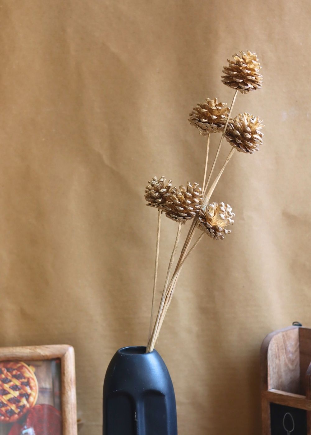 Golden pinecones Bunch for your home decor