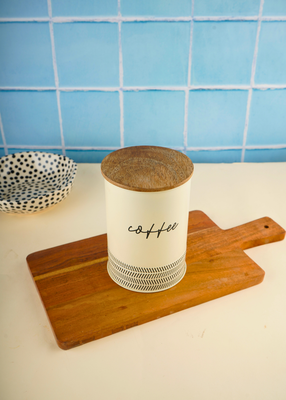 Handmade metal bean bliss jar