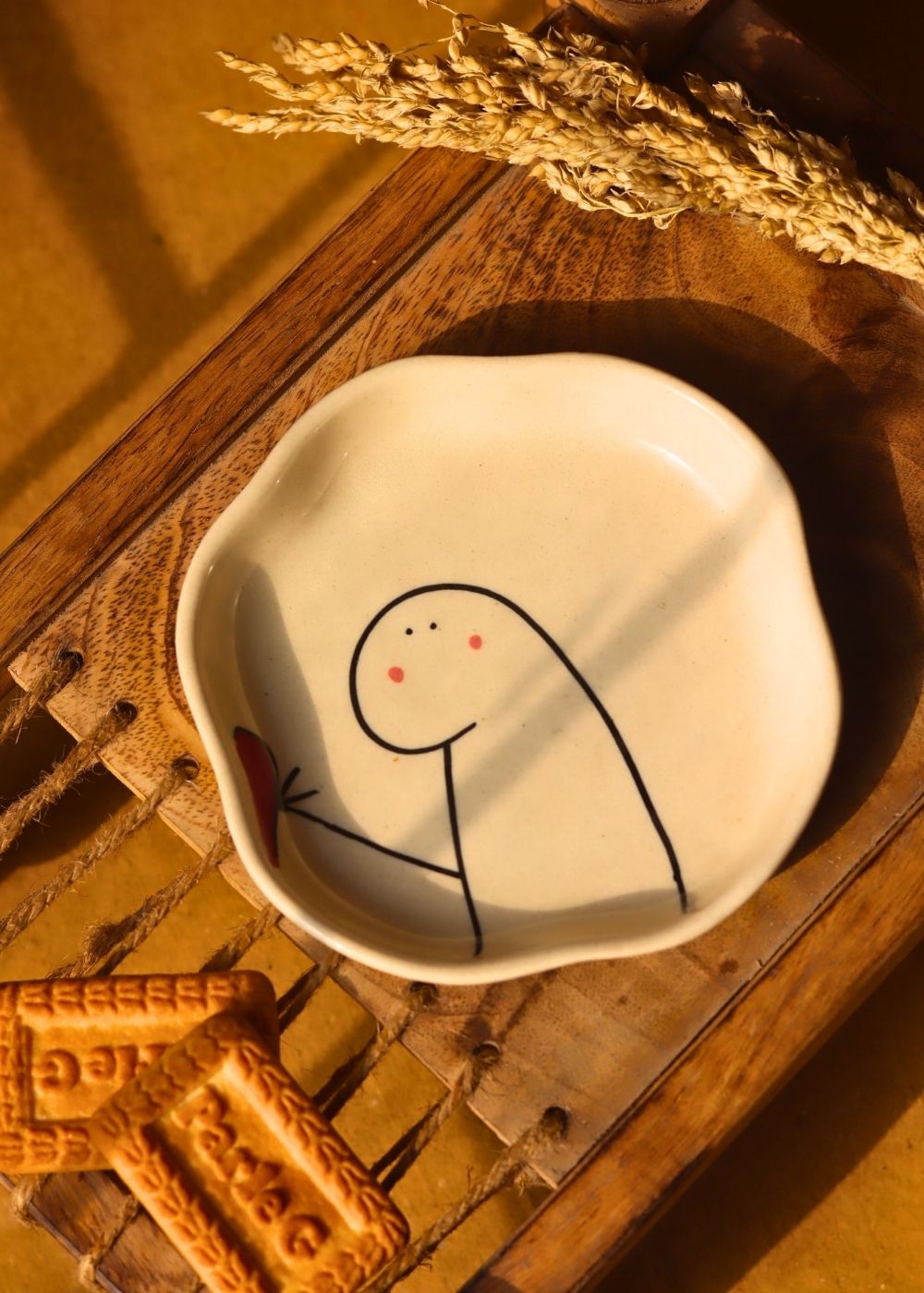In Love Dessert Plate  with premium quality material