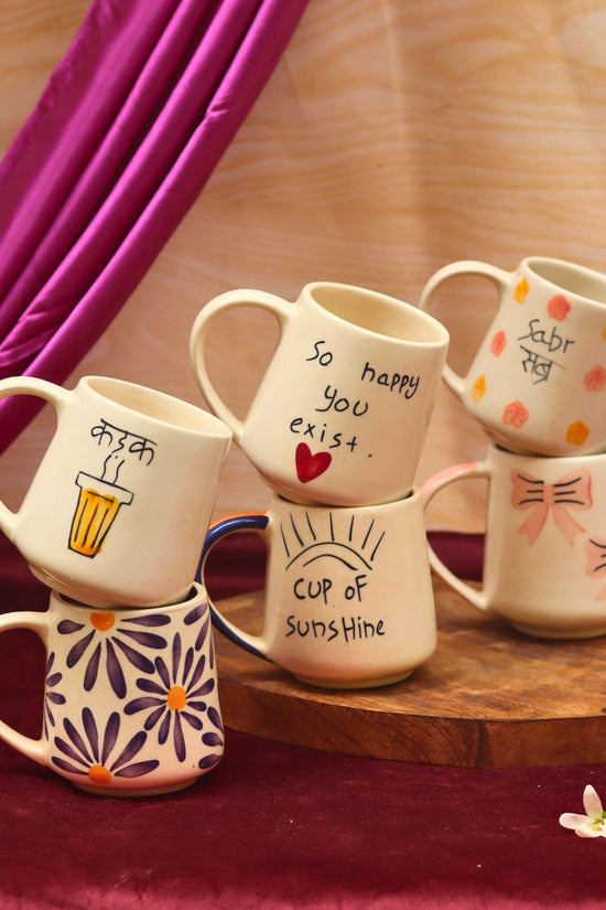 Set of 6 Simple Sips mugs combo (for the price of 5) with premium quality material