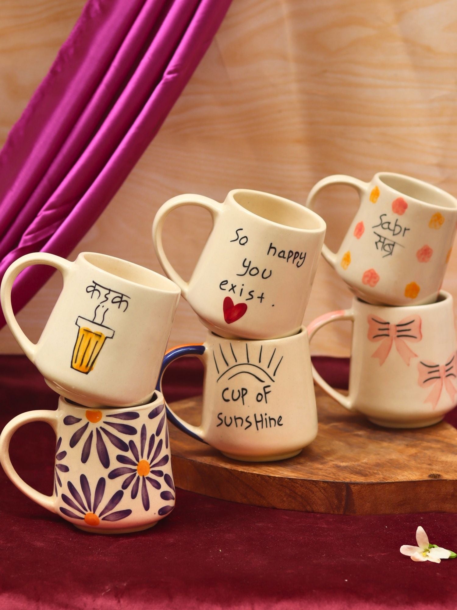 Set of 6 Simple Sips mugs combo (for the price of 5) with premium quality material