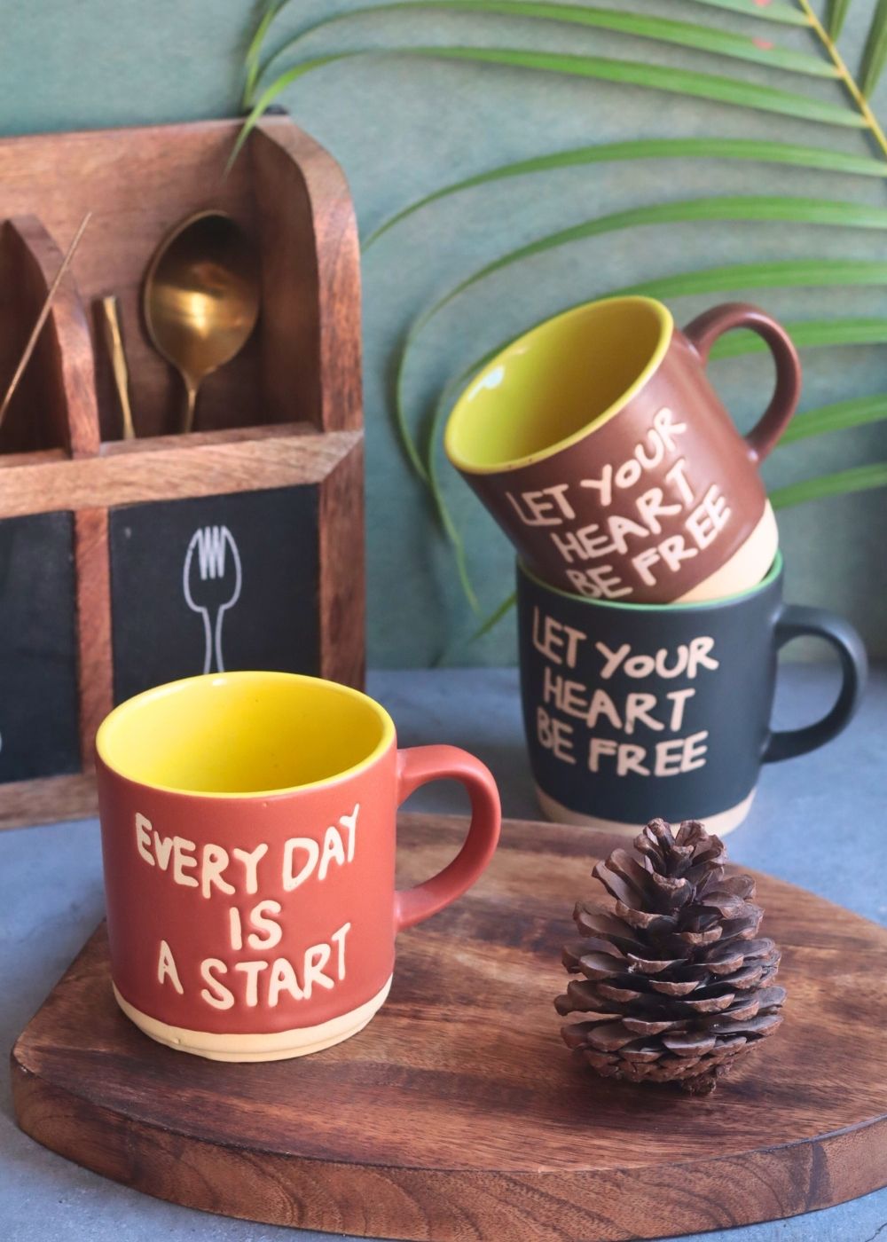 Set of 3 - Morning Magic Mugs with premium quality material