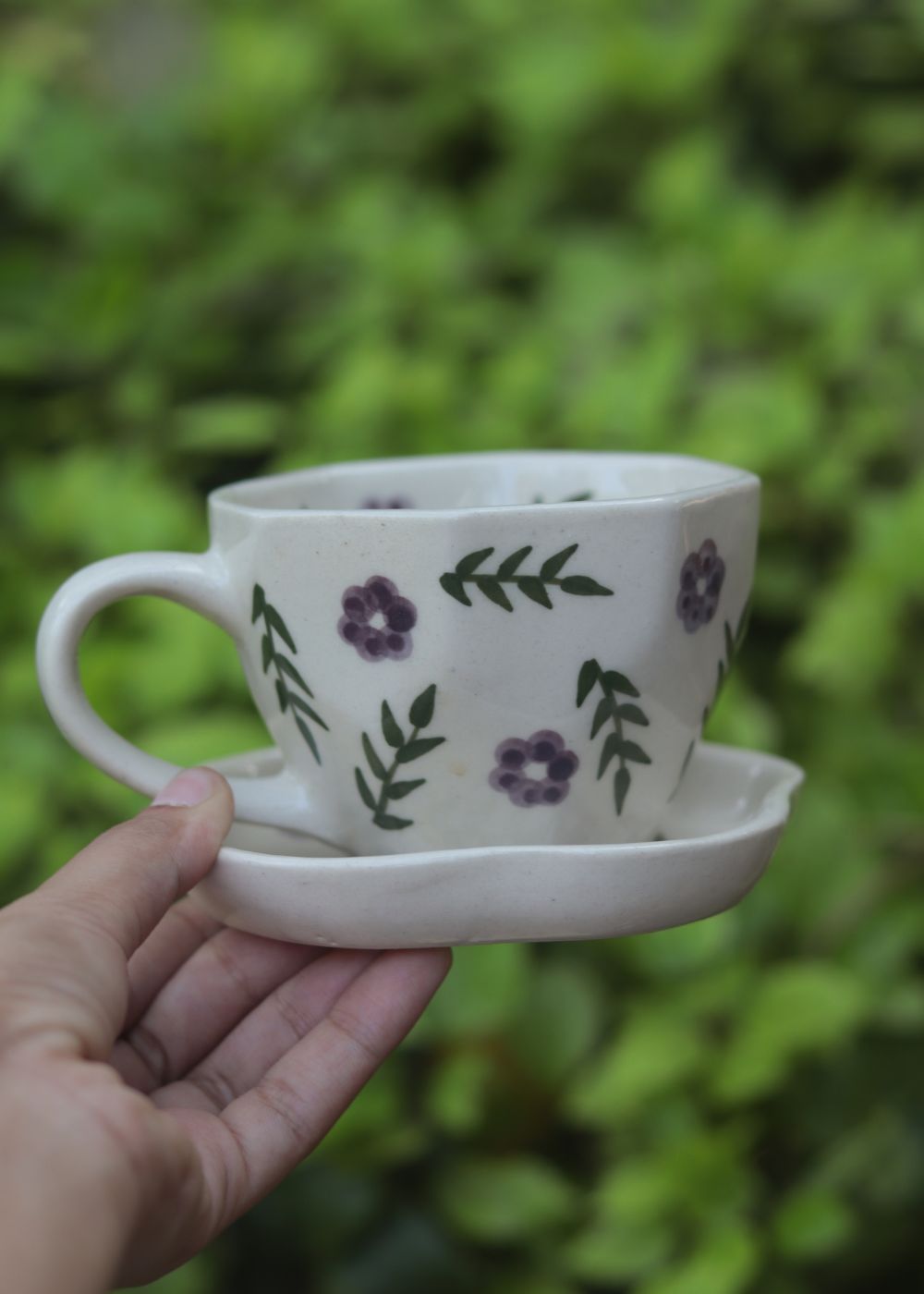 Lavender Fields Mug & Handmade Dessert Plate With premium quality material