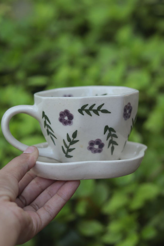 Lavender Fields Mug & Handmade Dessert Plate With premium quality material