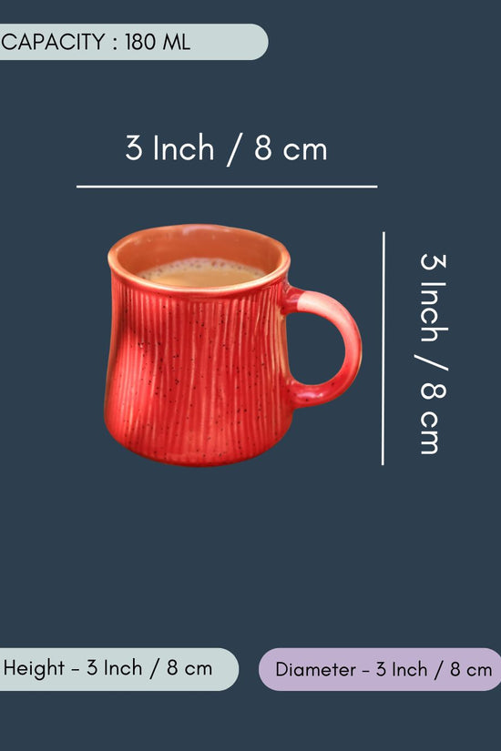 Red Etching Chai Cup