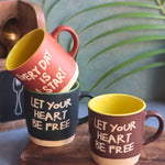 Set of 3 - Morning Magic Mugs handmade in india