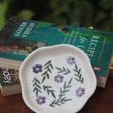 Lavender Fields Handmade Dessert Plate handmade by artisans