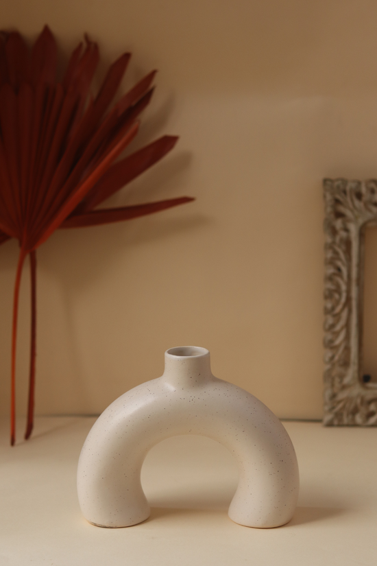 half donut vase handmade in india