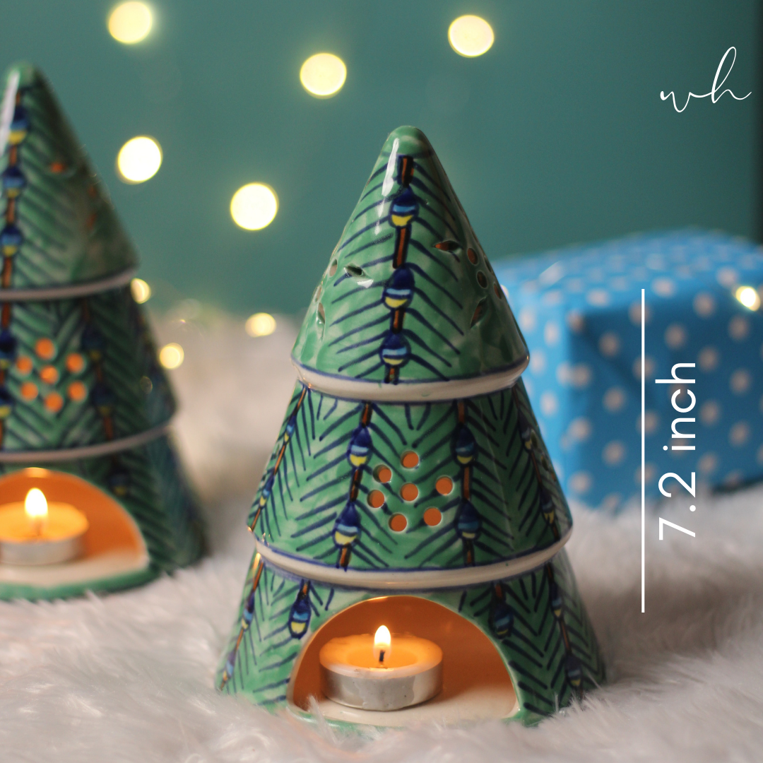 Christmas tree tea light diffuser height 
