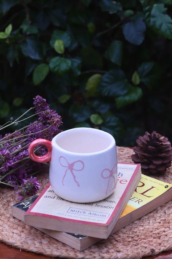handmade Girlie Bow Mug