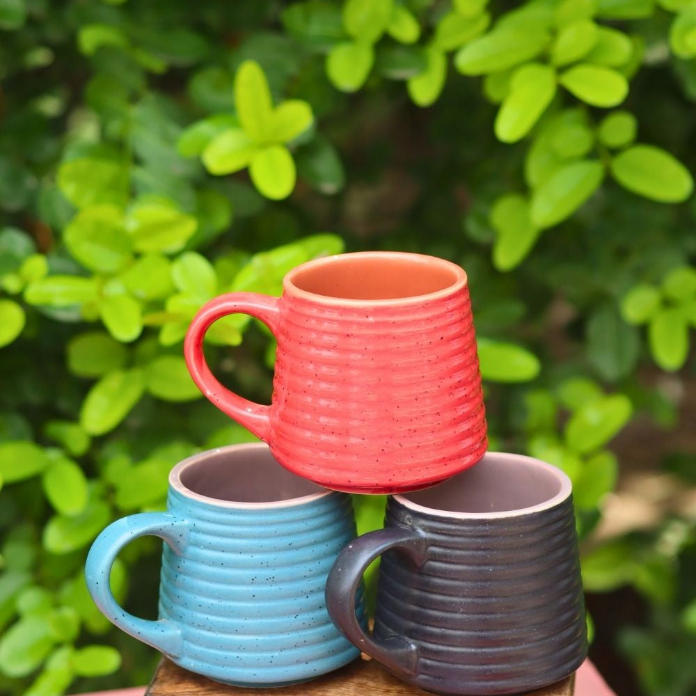 handmade Set of 3 - Tea & Coffee Mugs