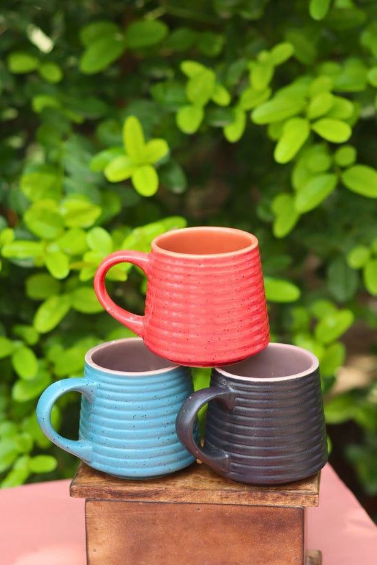 handmade Set of 3 - Tea & Coffee Mugs